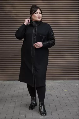 Сукня міді з ґудзиками батал