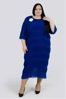 Сукня-двійка із жатки з прикрасою великих розмірів