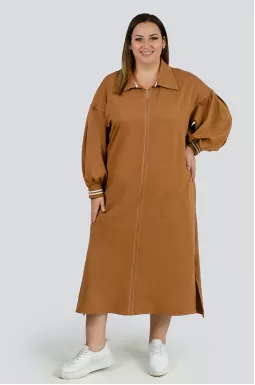 Сукня міді з коміром великих розмірів