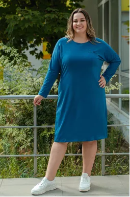 Сукня міні двунитка зі стразами великих розмірів