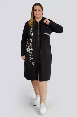 Сукня міді з блискавкою великих розмірів