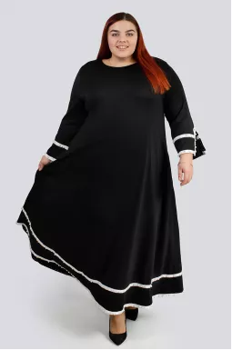 Сукня максі трикотажна великих розмірів