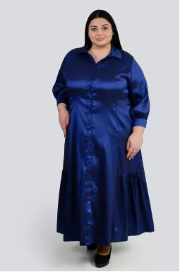 Платье с объемным украшением больших размеров