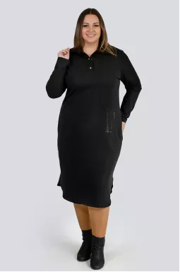 Сукня міді зі стразами великих розмірів