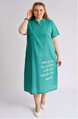 Сукня міді з написом великих розмірів