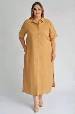 Сукня максі на ґудзиках великих розмірів