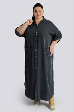 Сукня максі з капюшоном і прикрасами великих розмірів