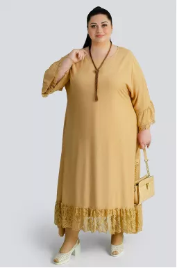 Сукня максі з мереживом великих розмірів