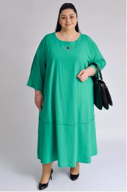 Платье миди с украшением больших размеров