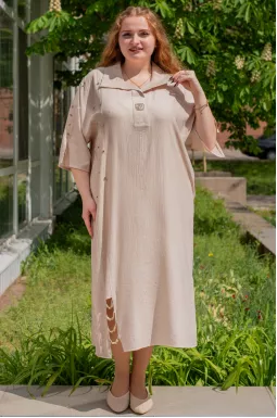 Сукня міді жатка з прикрасою великих розмірів