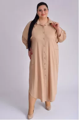 Сукня максі з декором на спинці великих розмірів