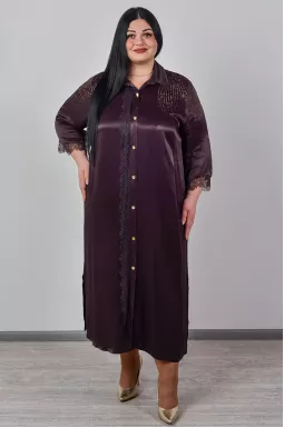 Елегантна сукня з мереживом і декором зі стразів великих розмірів