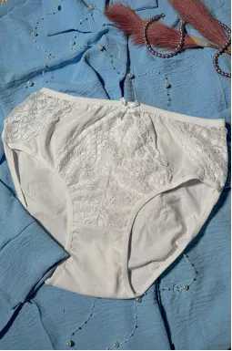 Труси з високою посадкою та мереживом великих розмірів