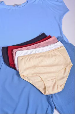 Труси трикотажні в рубчик великих розмірів