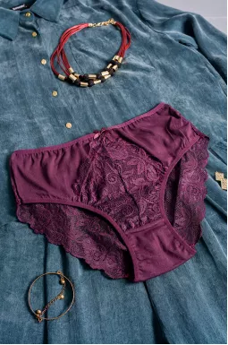 Труси котонові з мереживом великих розмірів