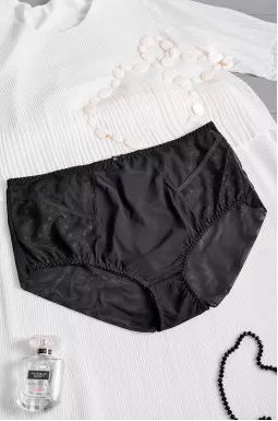 Труси-сліп з сіточкою в горох великих розмірів