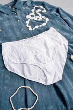 Труси-сліп з мереживом великих розмірів