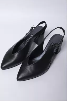 Черные кожаные слингбеки больших размеров