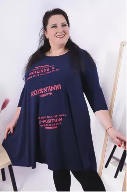 Туніка-трапеція батал