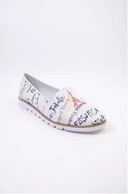 Балетки с перфорацией больших размеров