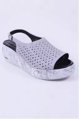 Босоніжки на високій танкетці великих розмірів