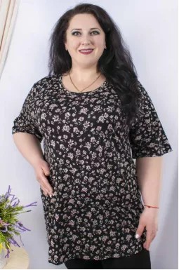 Туніка коротка з принтом супер батал