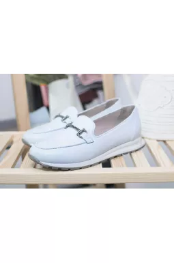 Туфлі шкіряні з аксесуаром великих розмірів