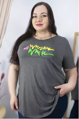 Туніка трикотажна коротка супер батал