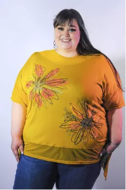 Туніка коротка трапеція супер батал