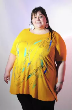 Туніка коротка трапеція супер батал