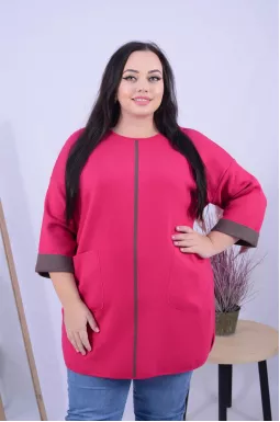 Тепла пряма туніка батал