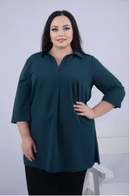 Подовжена класична туніка трапеція супер батал