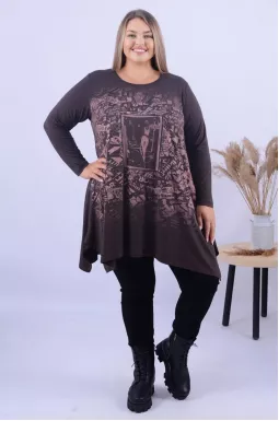 Туніка подовжена трапеція супер батал
