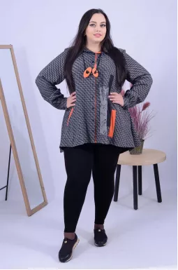 Туніка-двійка коротка сорочка+прикраса батал