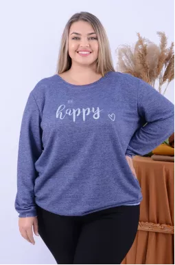 Вкорочена пряма туніка з надписом супер батал