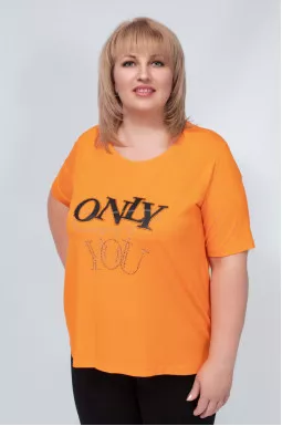 Туника прямая яркая супер батал