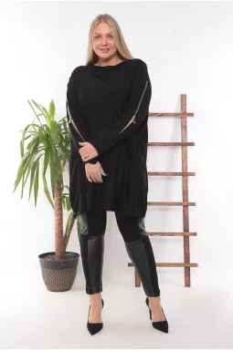 Туніка довга пряма вільного крою супер батал