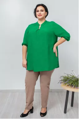 Туніка коротка декорована перлинами батал