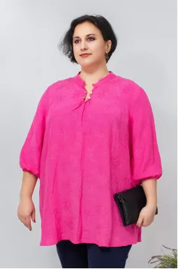 Туніка коротка декорована перлинами батал