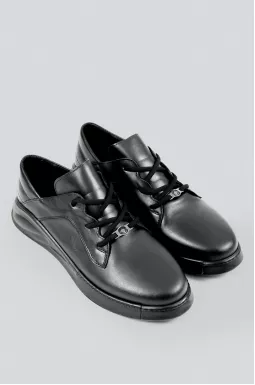 Туфли со шнурками и украшением больших размеров