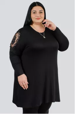 Туніка нарядна з мереживом супер батал