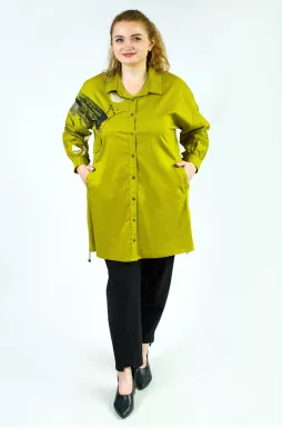 Туніка-сорочка з принтом супер батал