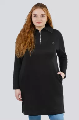 Туніка ангорова з блискавкою і прикрасою супер батал