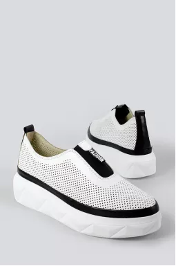 Туфлі біло-чорні великих розмірів