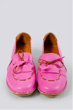 Малинові туфлі на широку ніжку великих розмірів