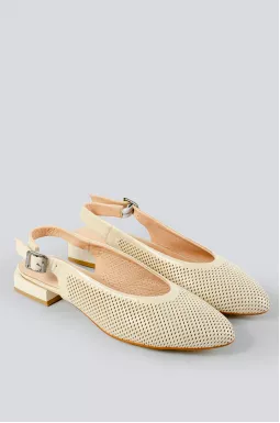 Вишукані бежеві слінгбеки великих розмірів