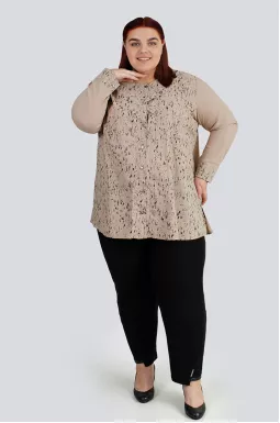 Туніка-сорочка з декором великих розмірів