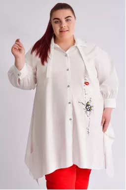 Туніка-сорочка з прикрасами великих розмірів