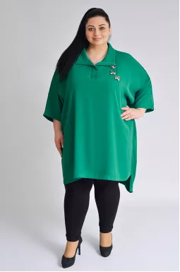 Туніка довга з прикрасами великих розмірів