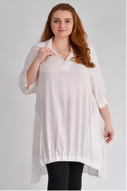 Туніка довга лляна великих розмірів